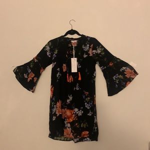 Women Dress black floral. From Love and Kyla. Caiteandkyla.com
